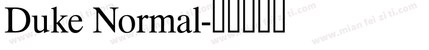 Duke Normal字体转换